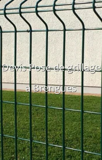 Devis Pose de grillage a Brengues