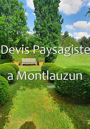 Devis Paysagiste a Montlauzun