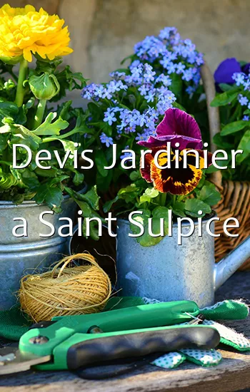 Devis Jardinier a Saint Sulpice