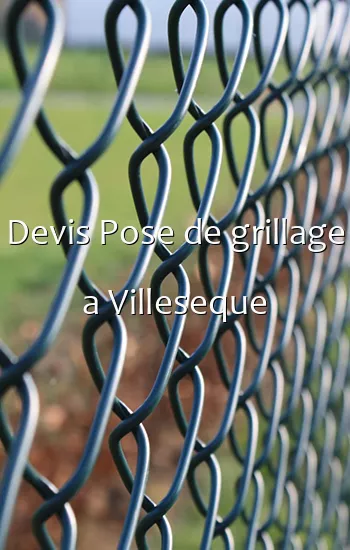 Devis Pose de grillage a Villeseque